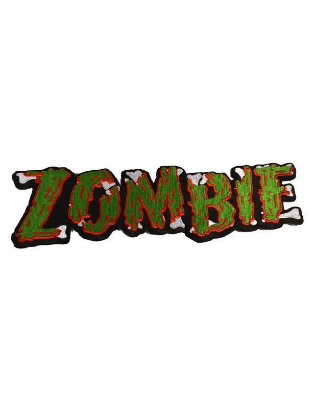 Patch zombi pentru costum roșu și verde brodat