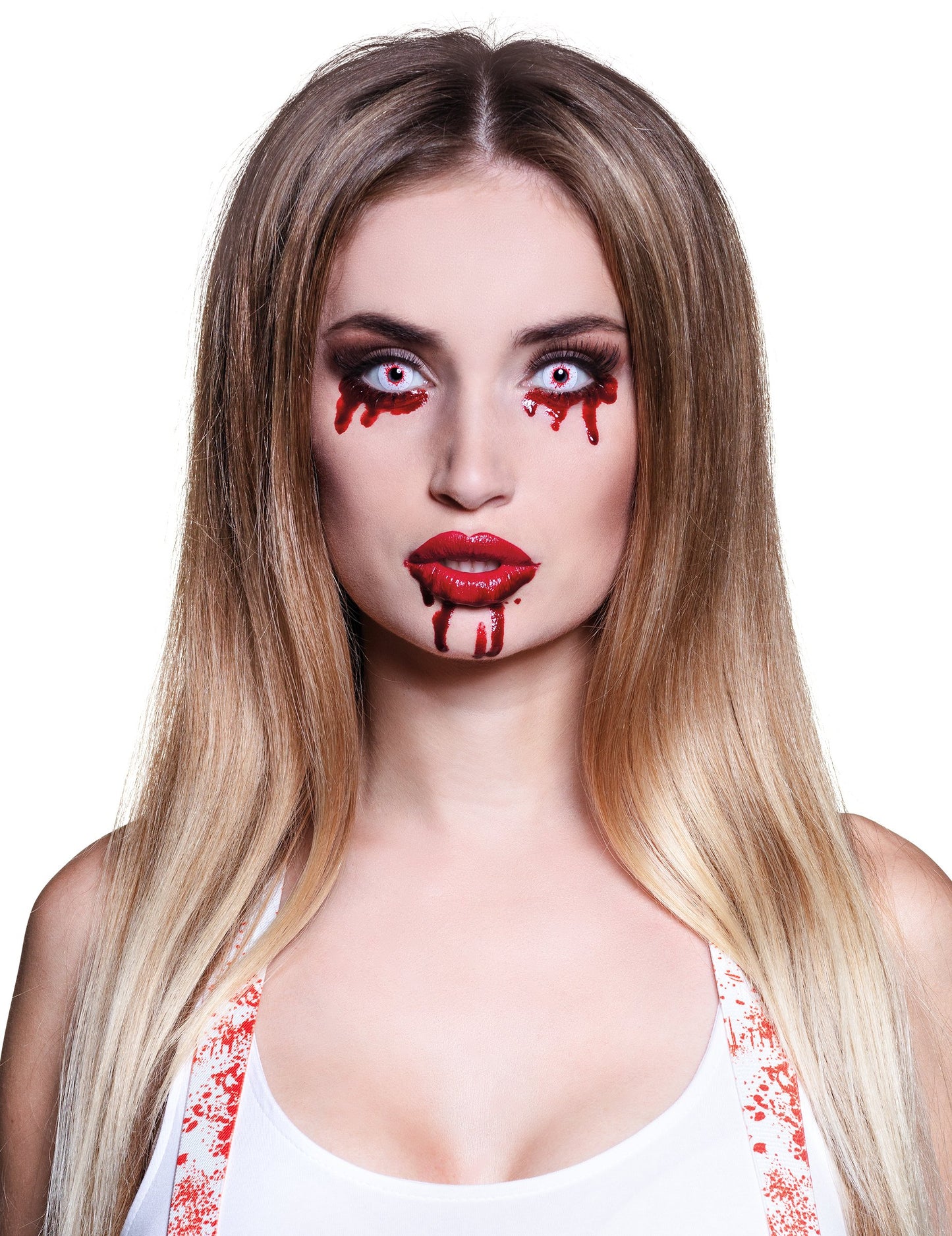 Lentile de contact fără corecție fantezie sângeroasă ochi adulți de Halloween