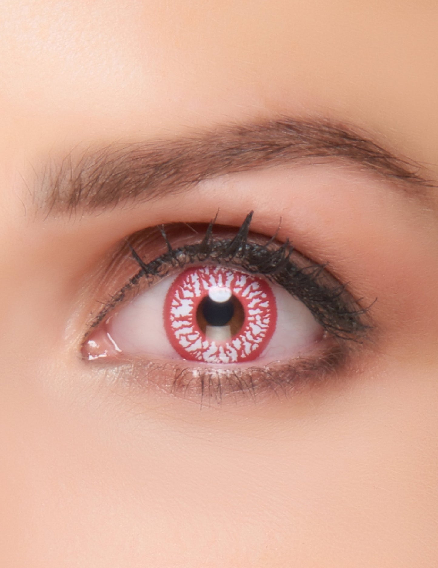 Lentile de contact fără ochi de corecție de lux injectat cu sânge de 1 an adult de Halloween