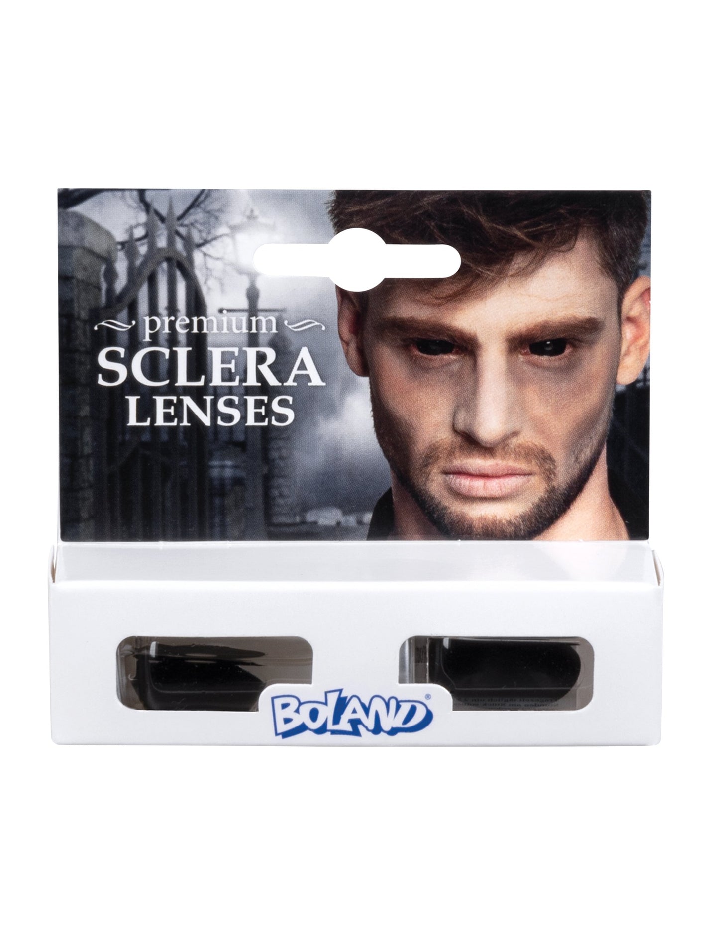 Lentile de contact fără corecție de lux sclera ochi negru 6 luni adult