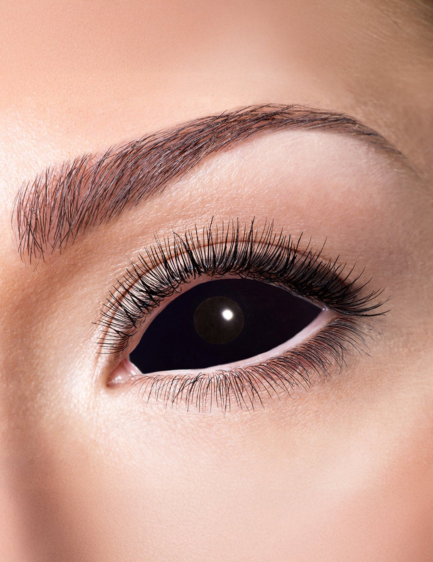 Lentile de contact fără corecție de lux sclera ochi negru 6 luni adult