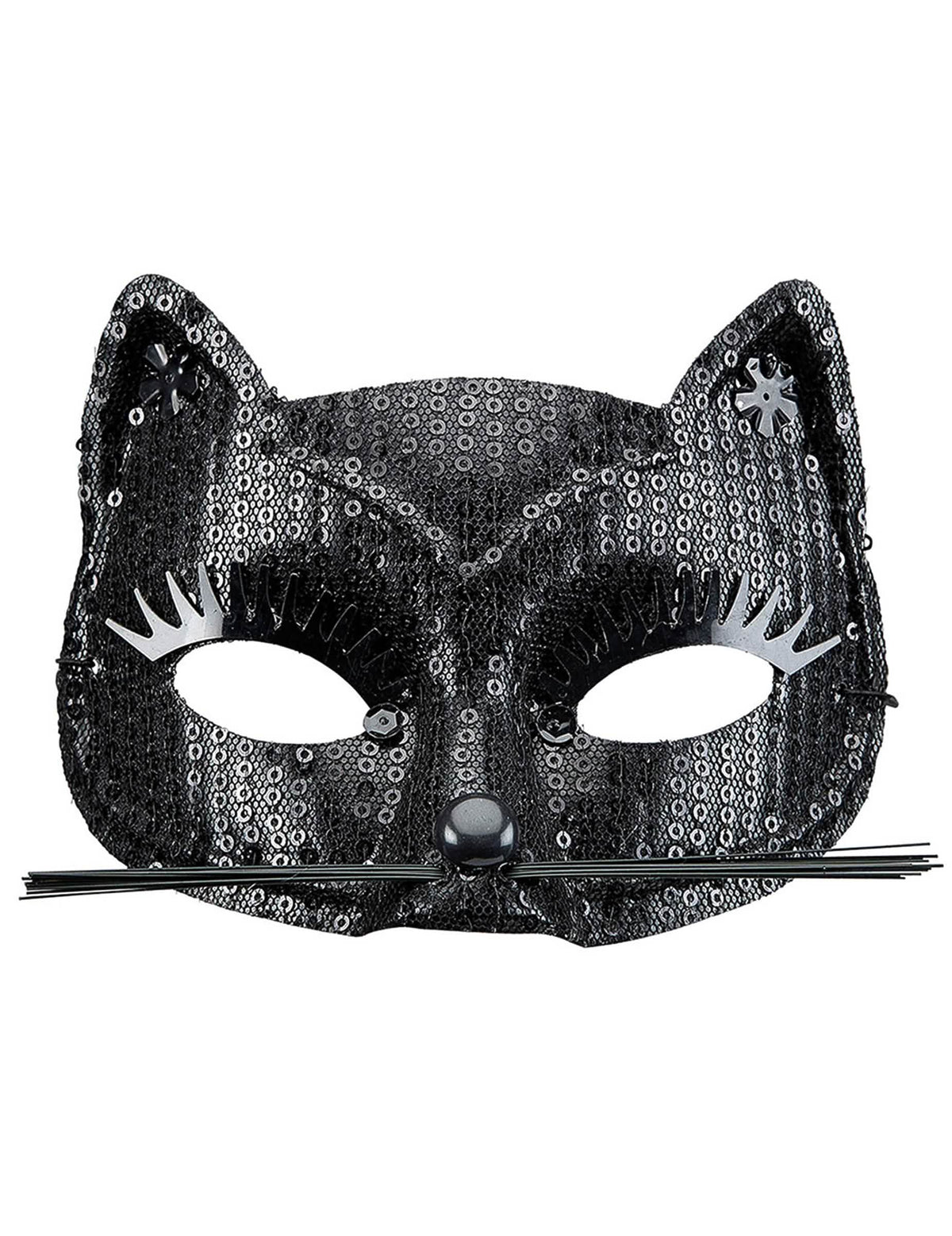 lup pisici à sequins pentru adult negru