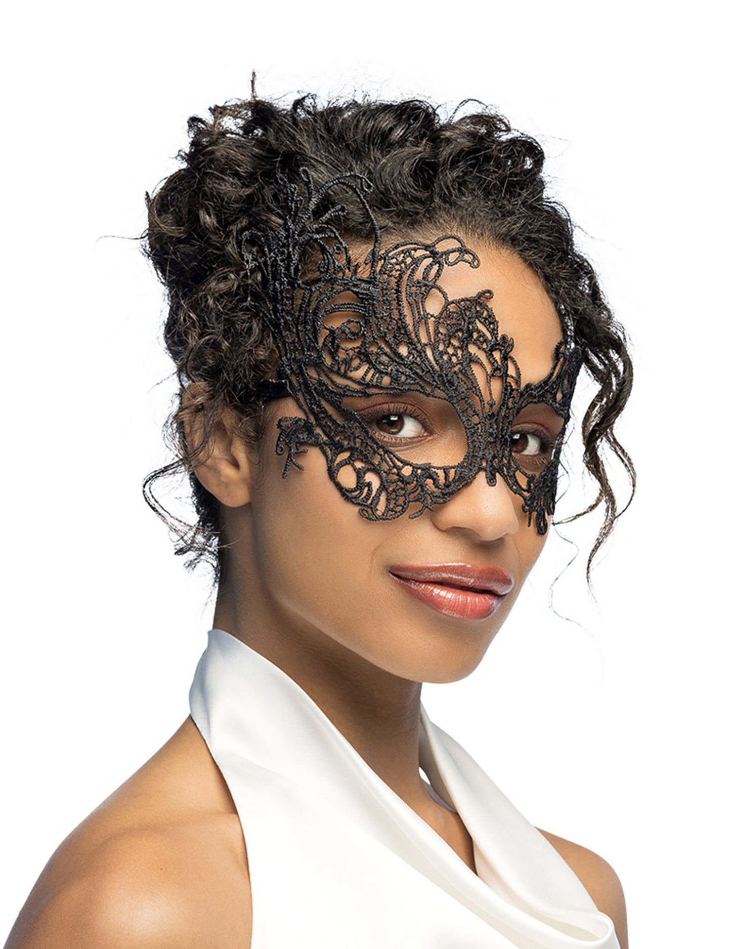 Lupa sexy din dantelă neagră