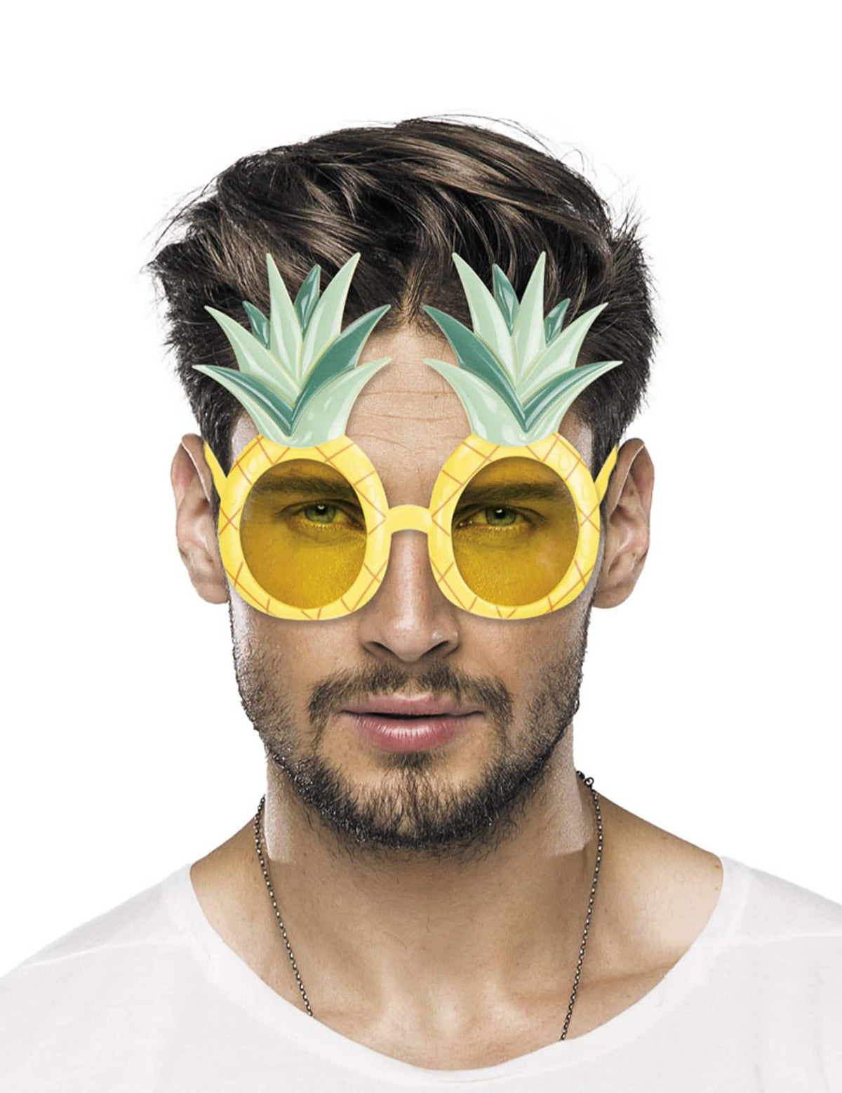 ochelari ananas pentru adult galben și verde