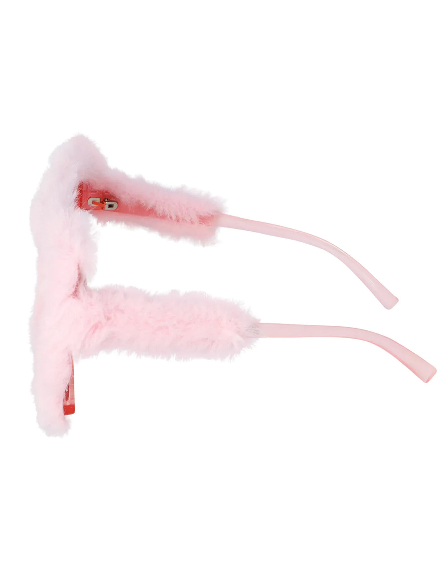 Ochelari de petrecere de pluș roz pentru adulți