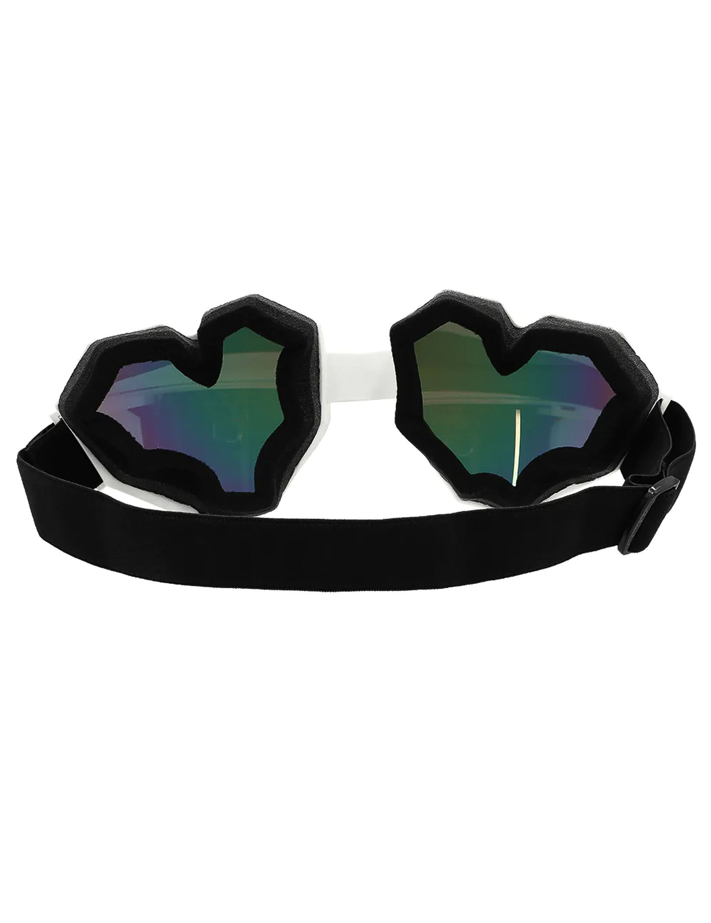 Ochelari de schi cu inimă albă adult