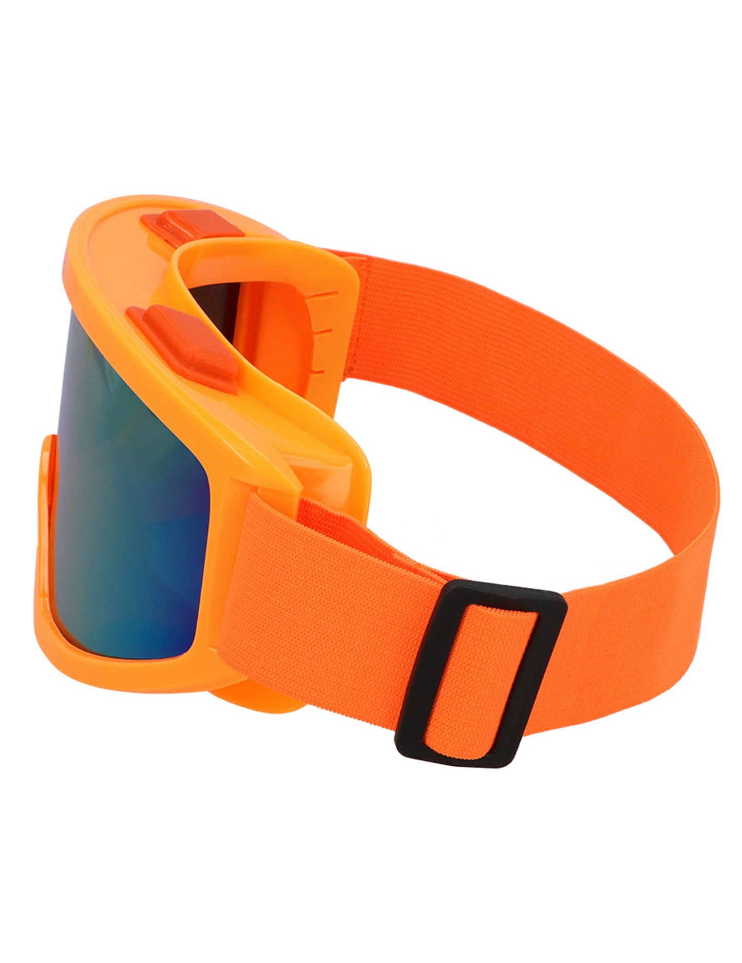 Lunettes de ski orange fluo adulte