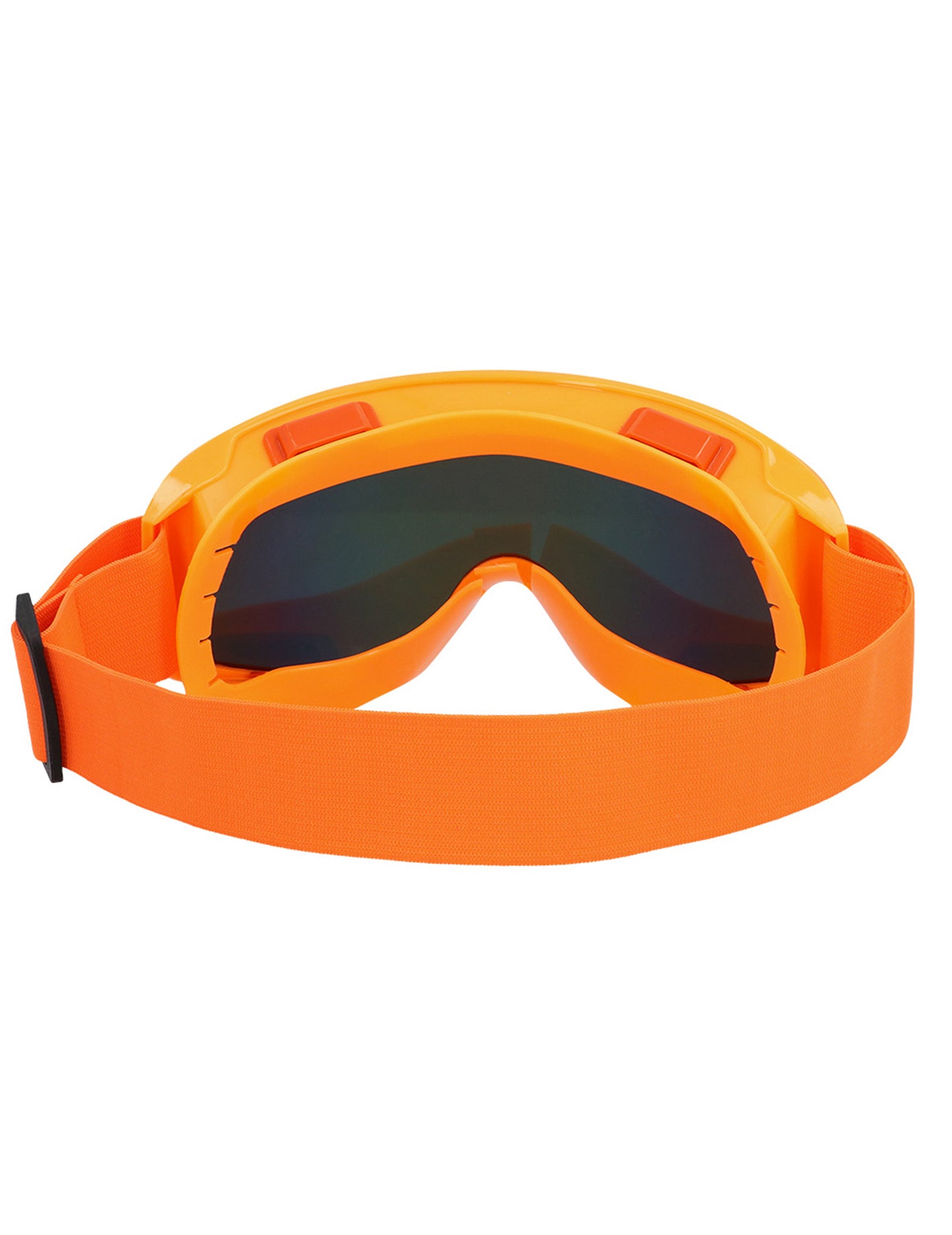 Lunettes de ski orange fluo adulte