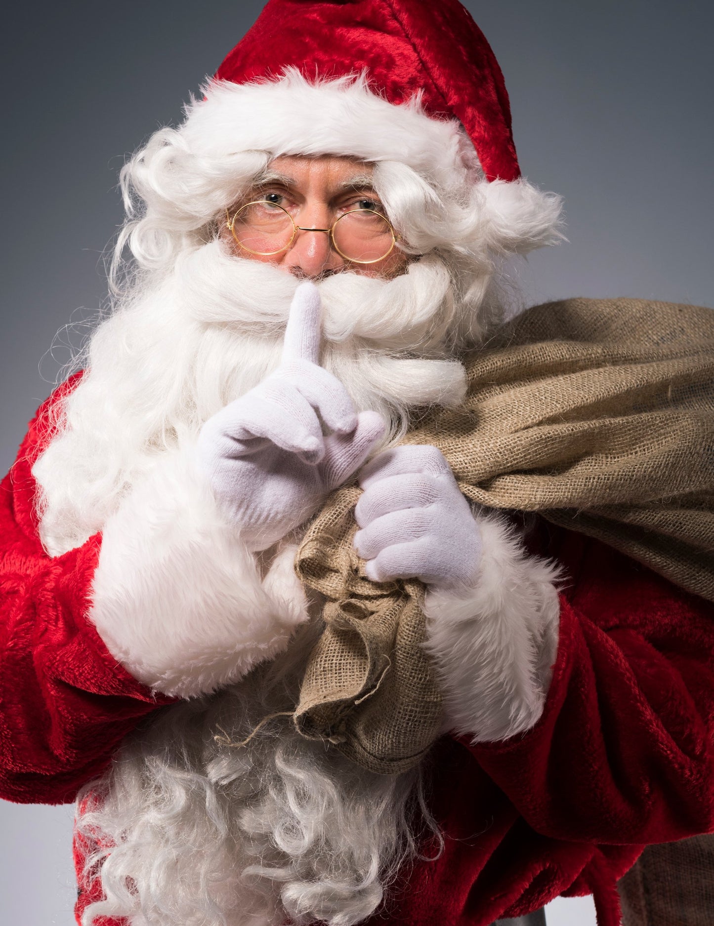 Ochelari de aur pentru Moș Crăciun pentru adulți