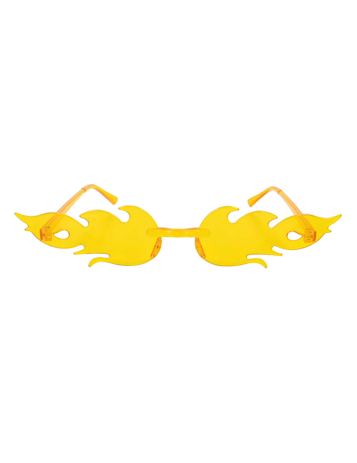 Lunettes flammes jaunes adulte