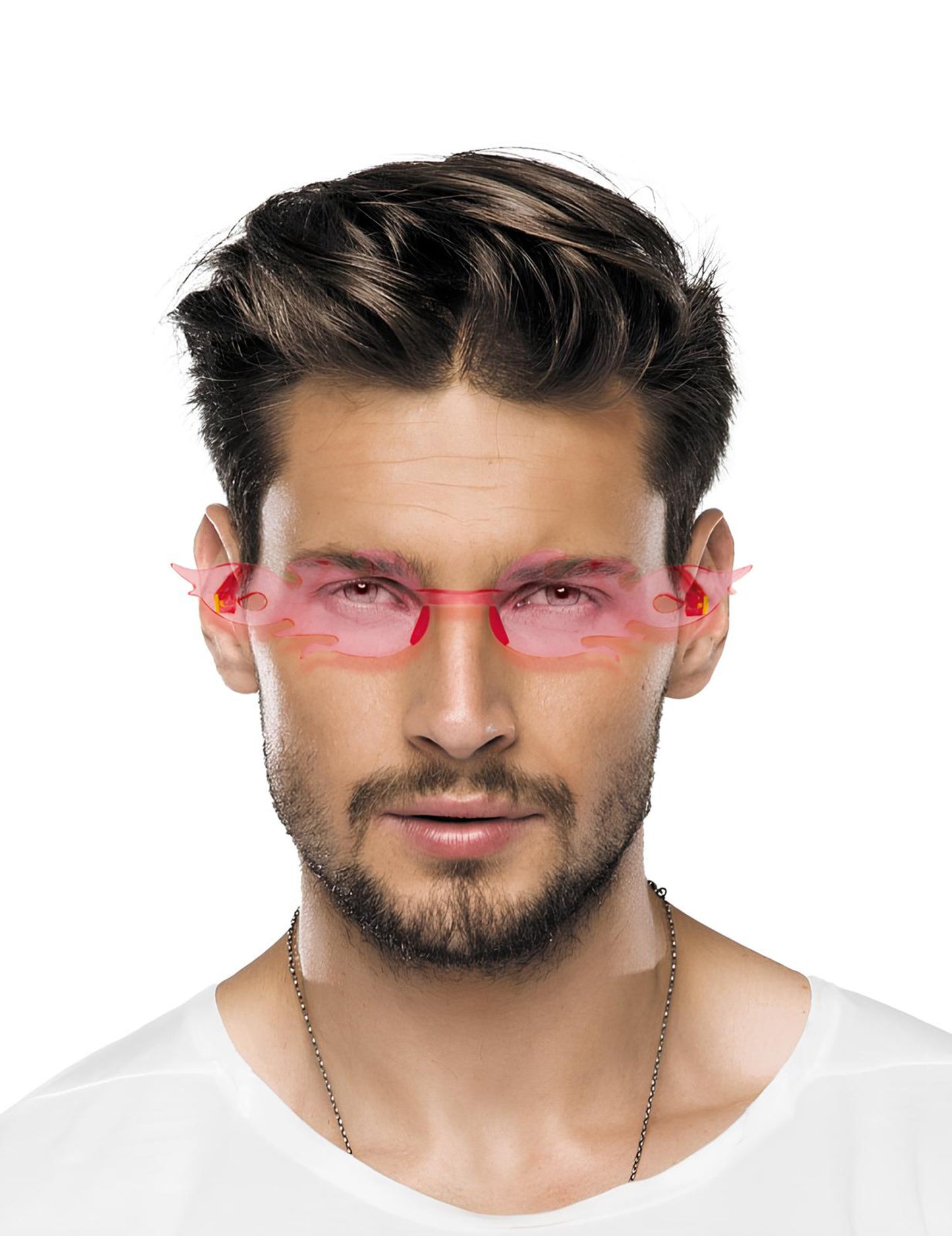 Lunettes flammes roses adulte