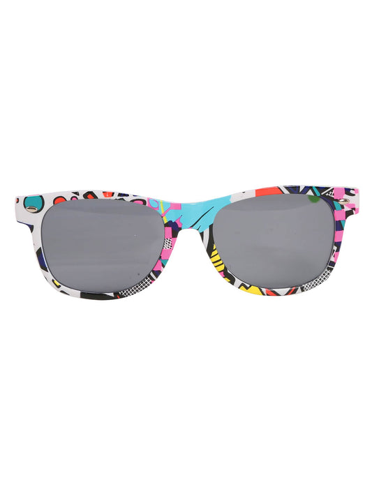 Vue de face des lunettes années 80