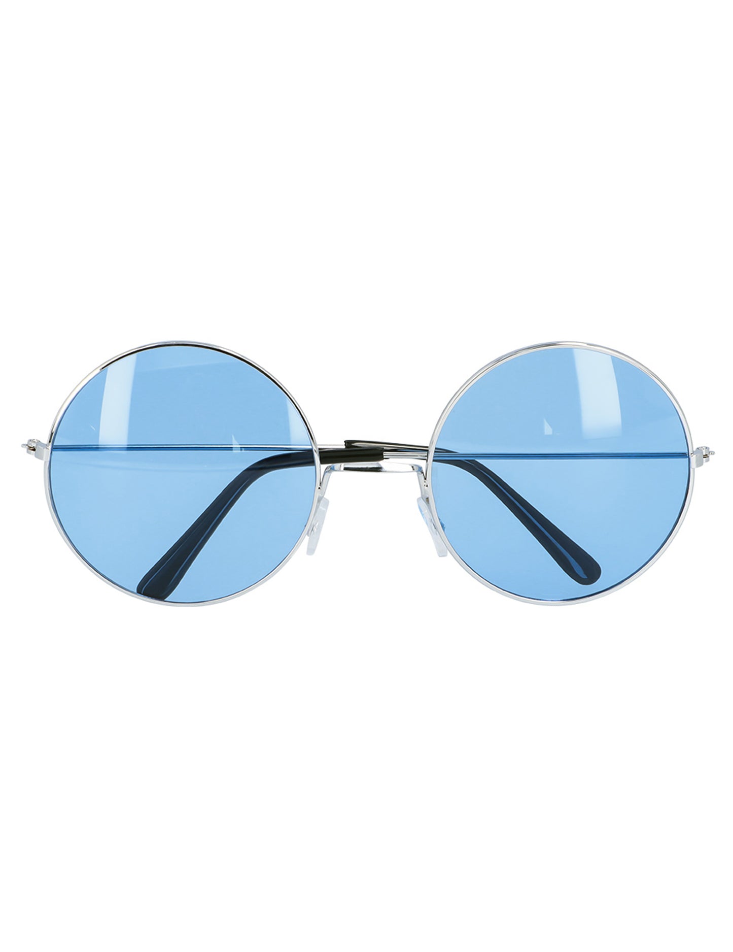 Lunettes rondes bleues hippies géantes