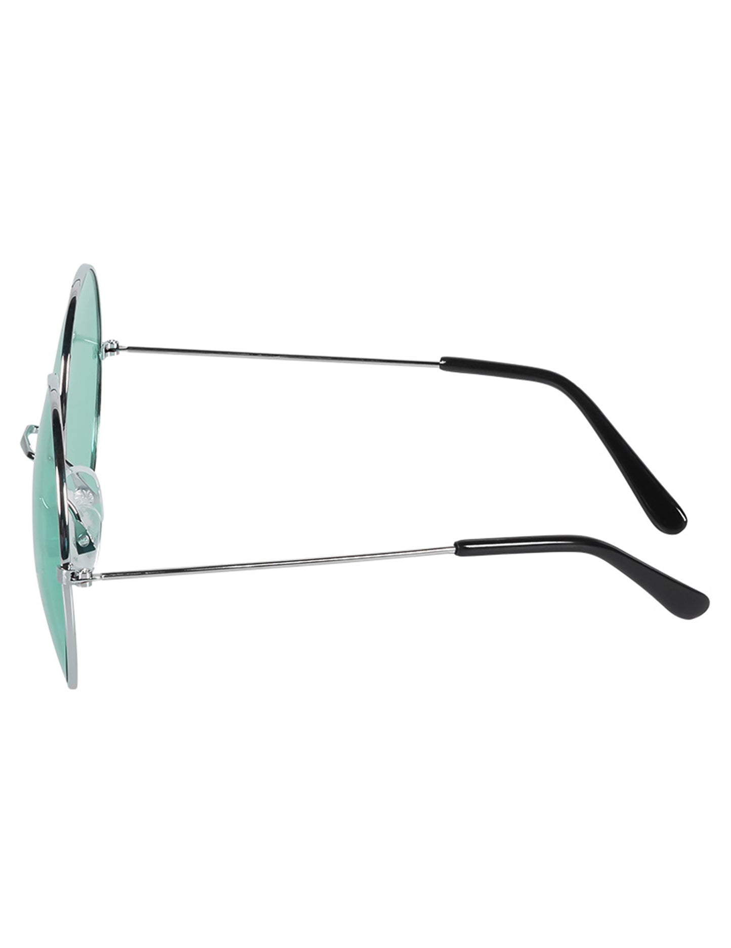 Lunettes rondes vertes hippies géantes