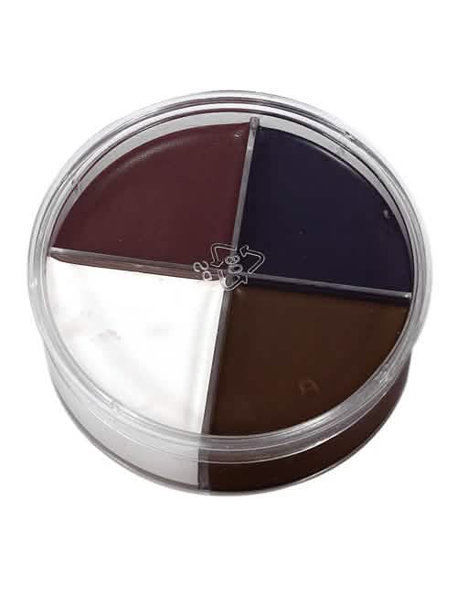 Kit de machiaj 4 culori pentru adult și copil alb maro bordeaux și negru