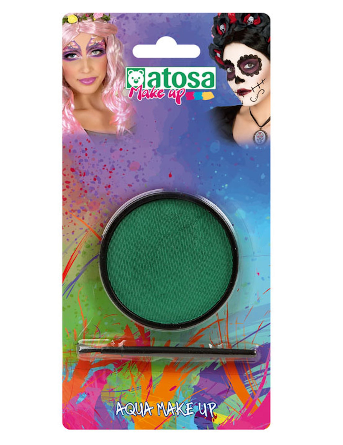 Machiaj sclipitor iridescent pe bază de apă verde 12 g