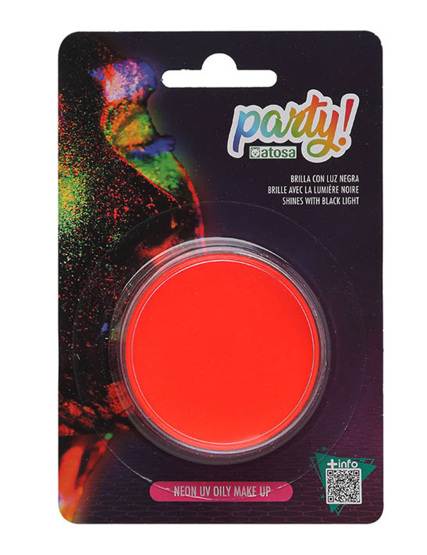 Machiaj de neon fluo portocaliu 7,8 g