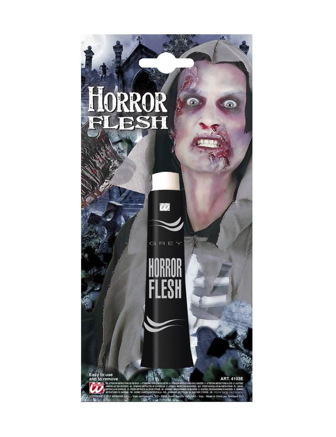 machiaj piele halloween pentru adult gri efect piele