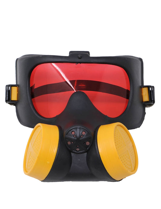 Vue de face du masque à gaz pour adulte