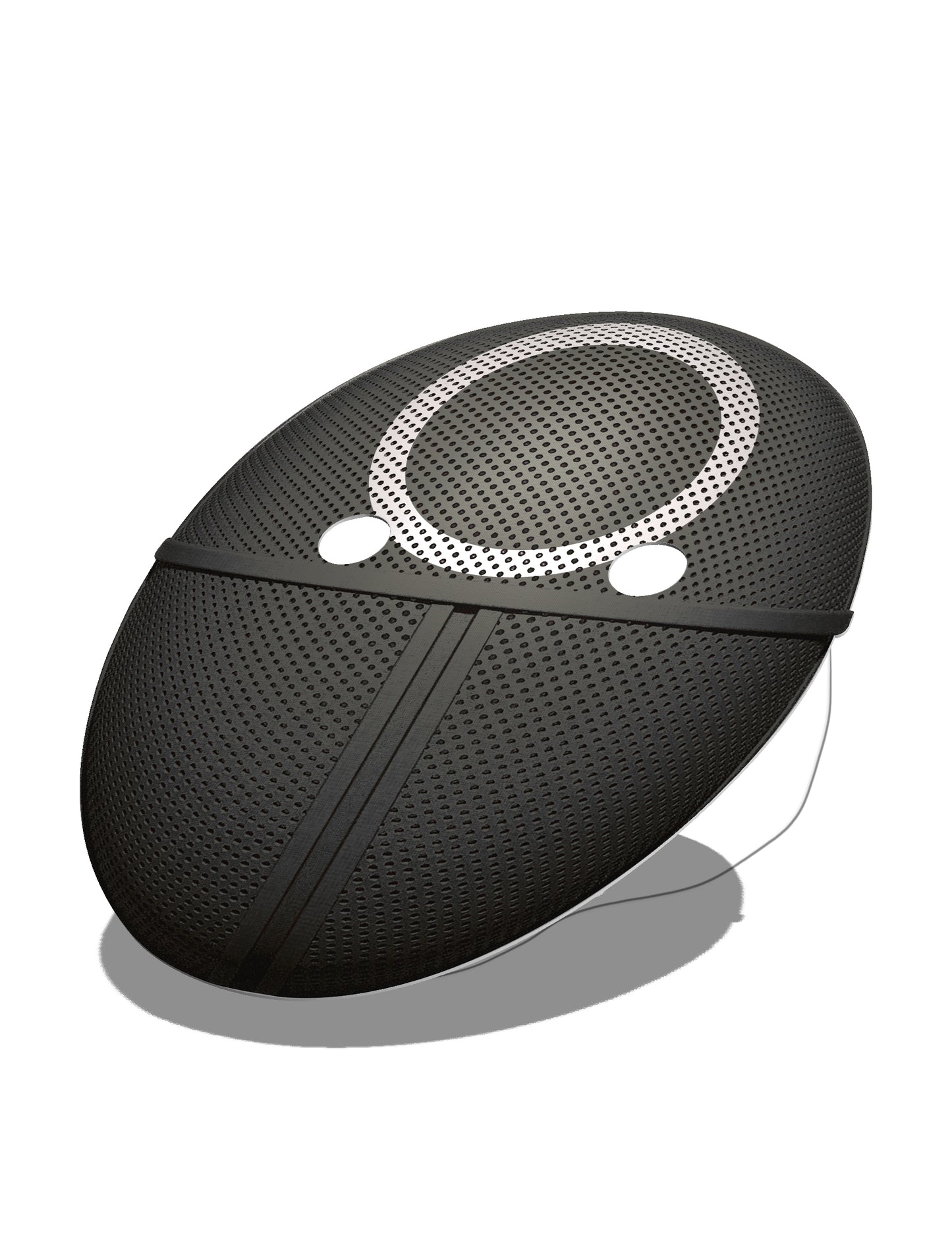 Masca de carton plat rotund de gardă