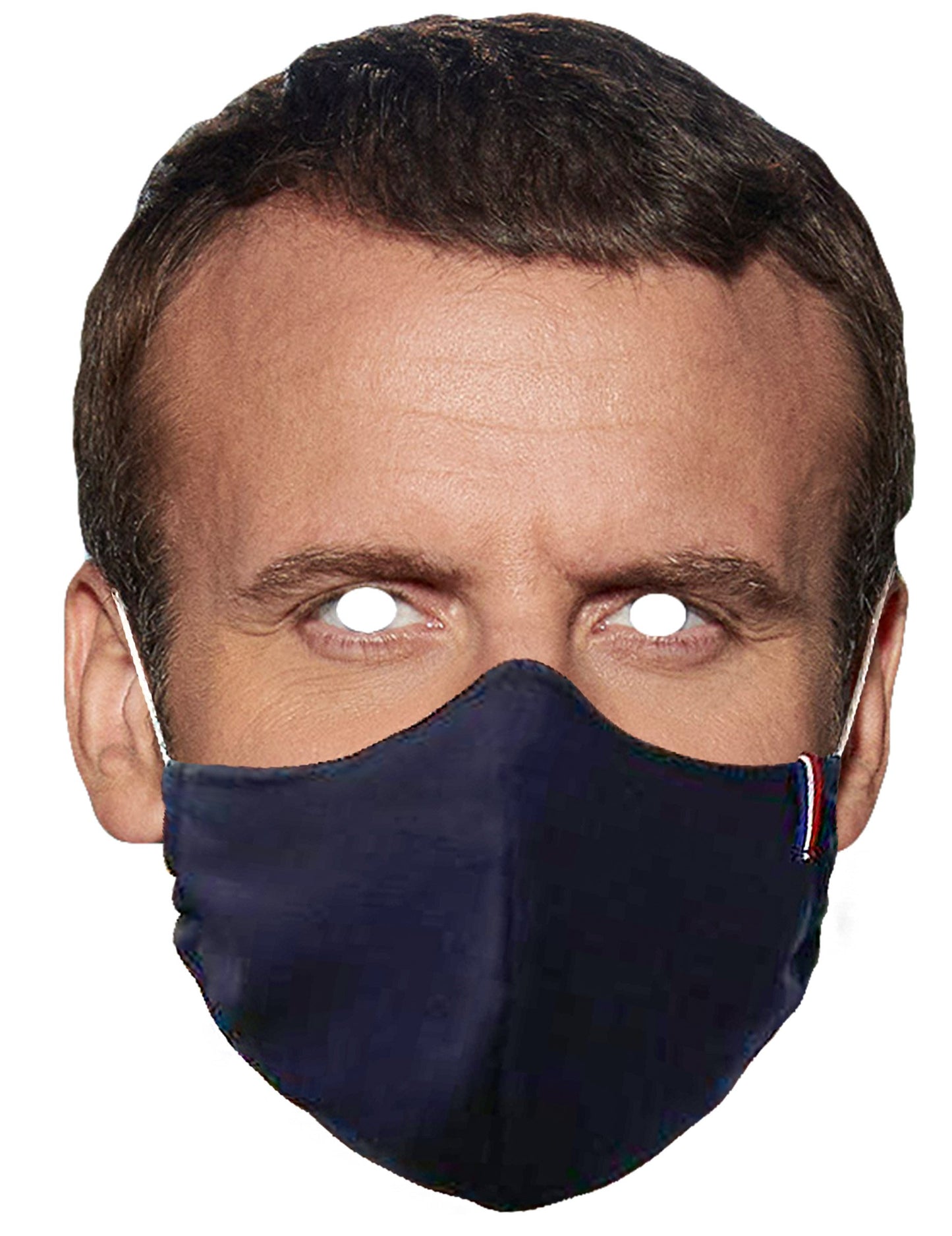 Masca de carton președinte care poartă o mască