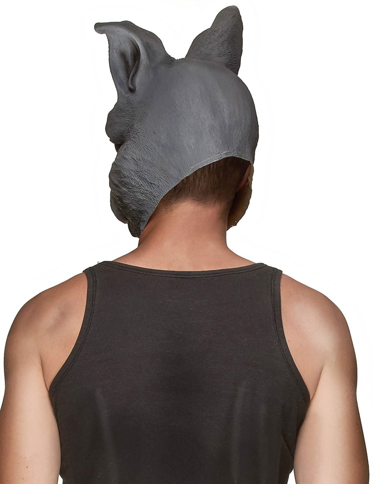 Vedere din spate a măștii din latex iepuri