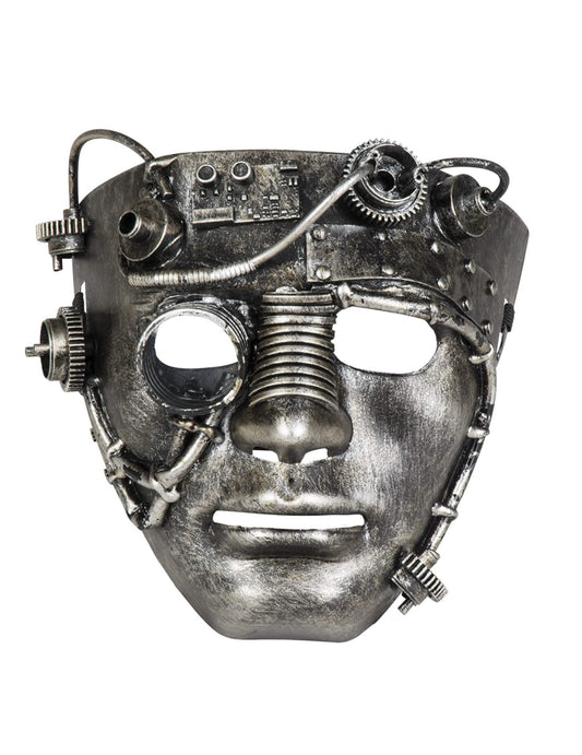 Vedere din față a măștii faciale Steampunk pentru adulți