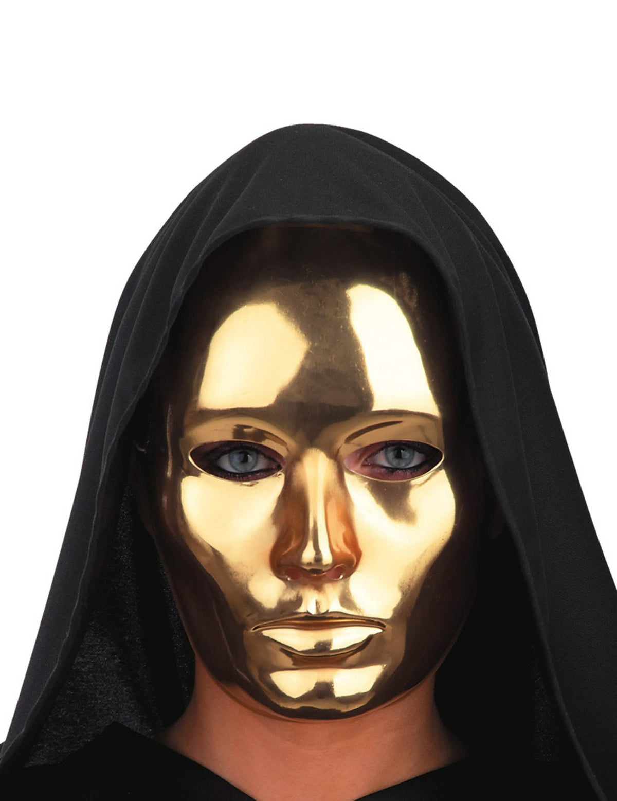 Mască facială pentru adult auriu cromat