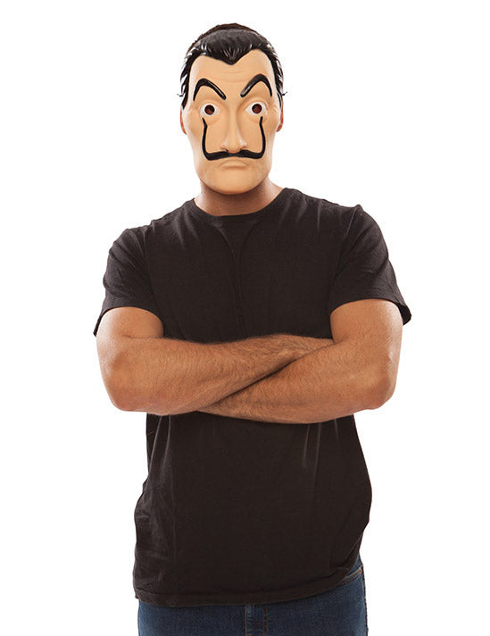 Vue de face du masque voleur La casa de Papel