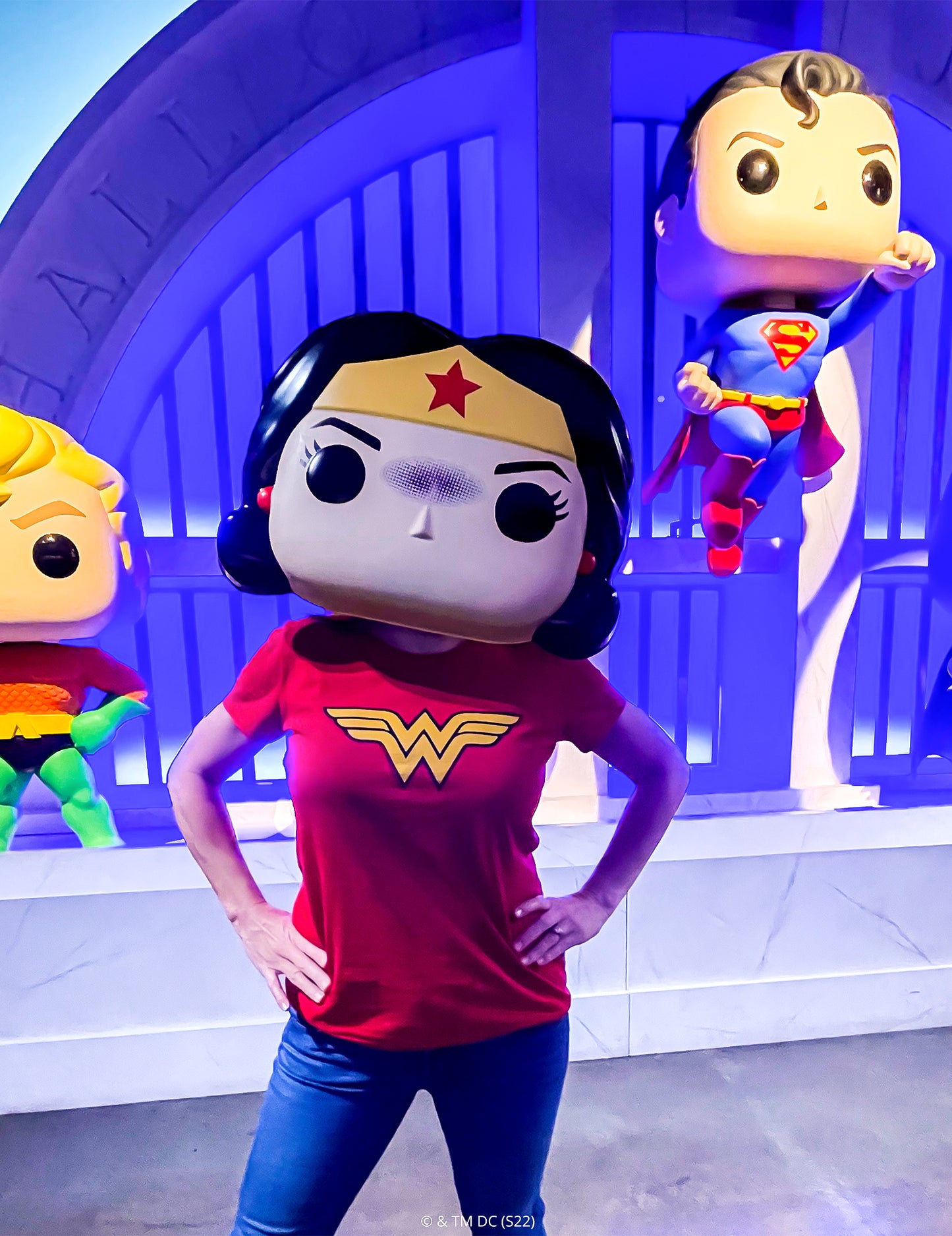 Mască Funko Pop™ Wonder Woman pentru adulți