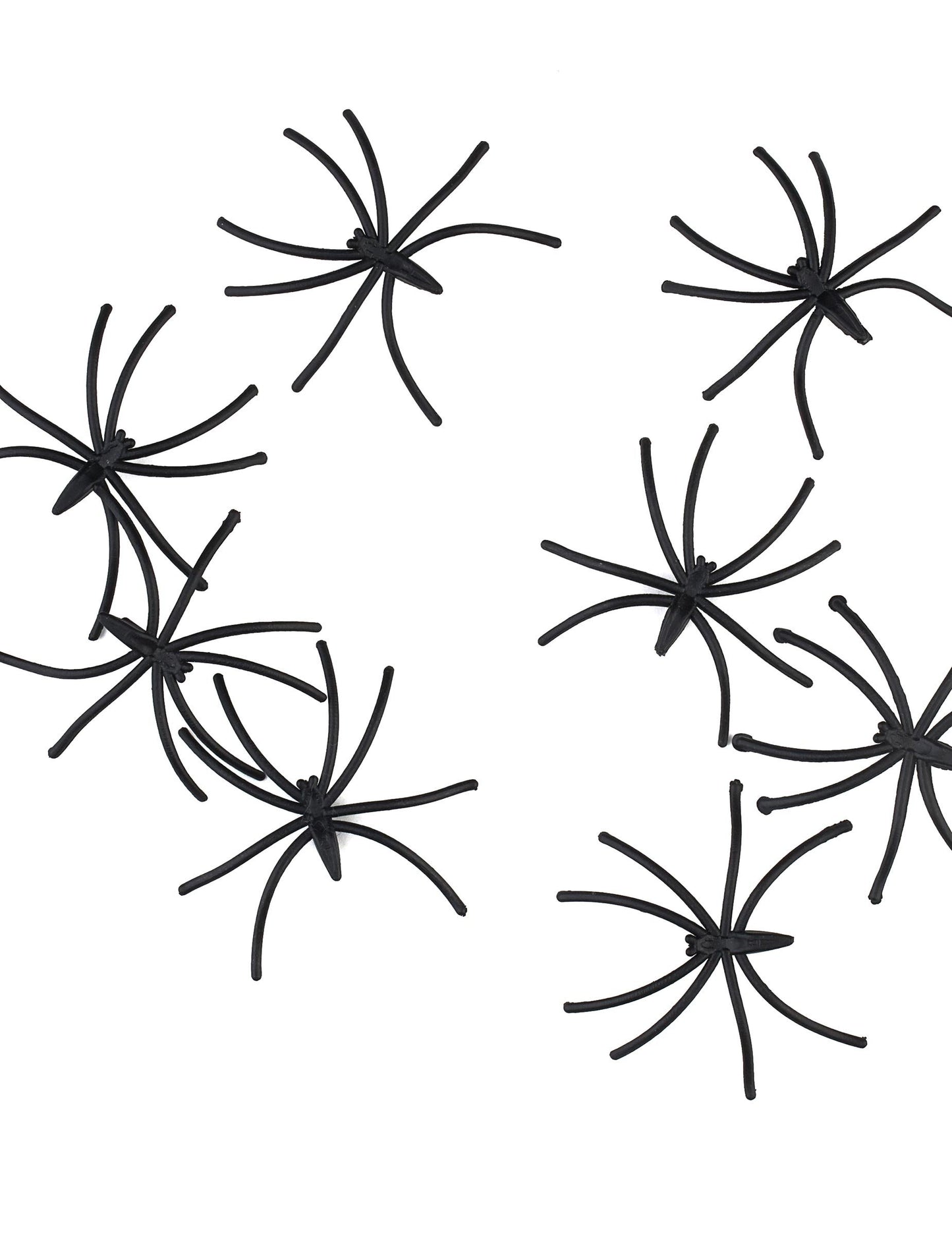 30 mini păianjeni decorativi din plastic negru