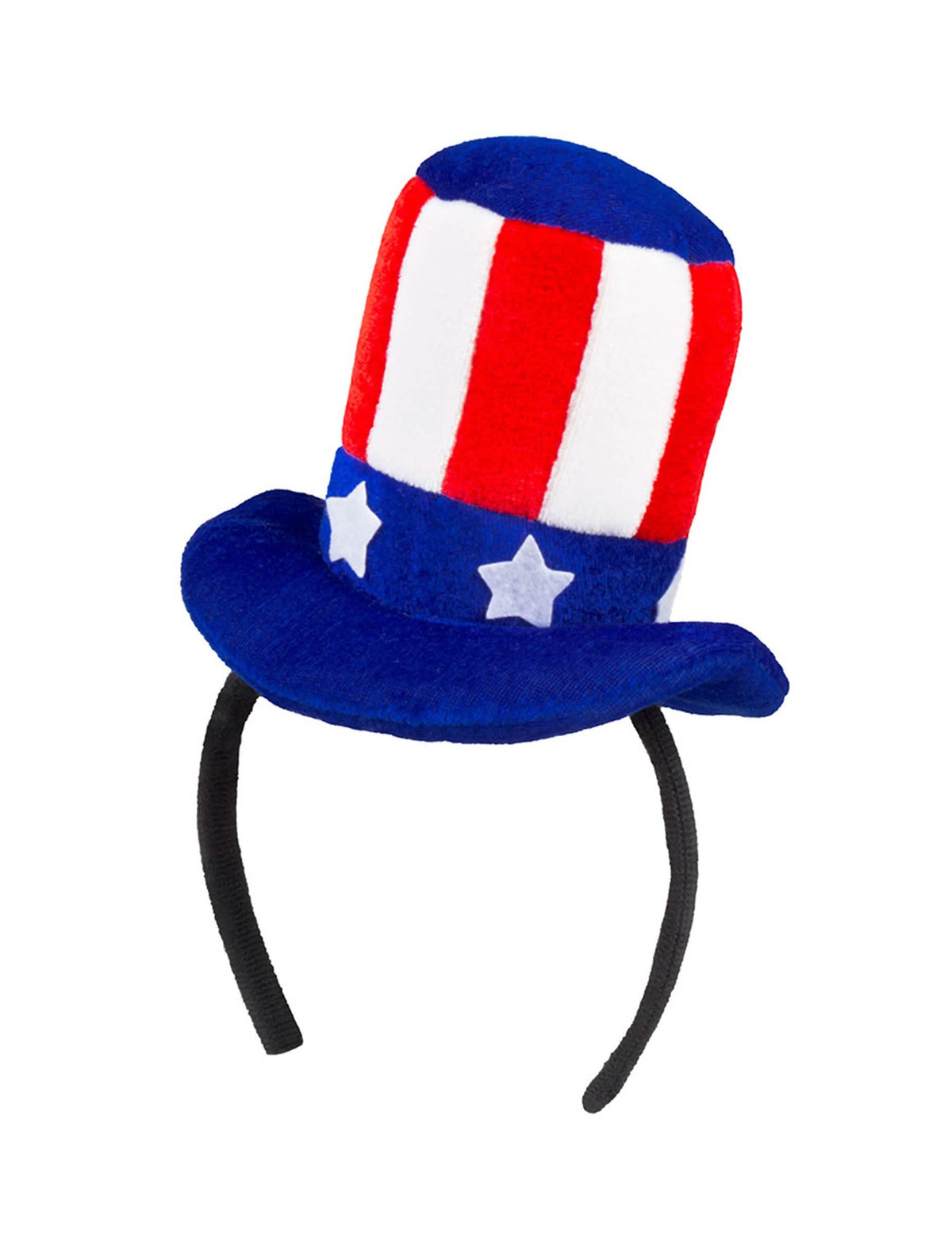Mini pălărie americană pentru adult albastru alb roșu cu stele