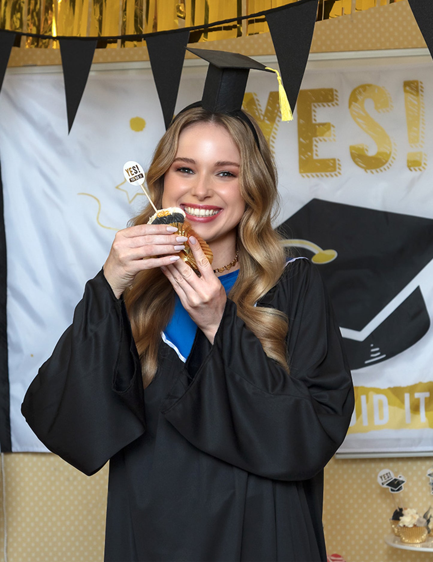 Mini pălărie de diplomă pentru adulți