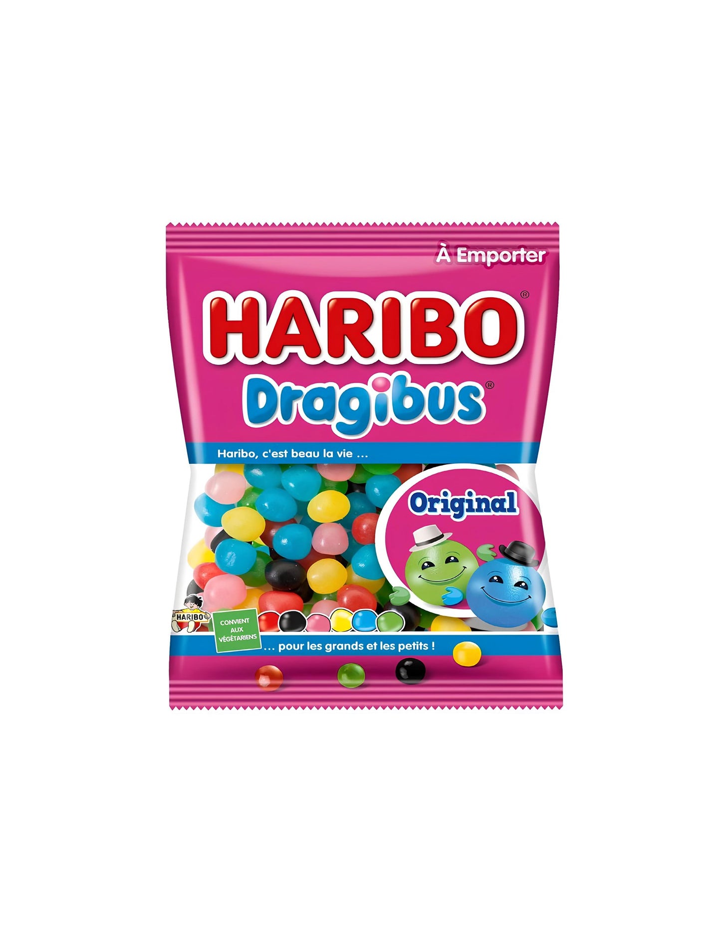 Mini pachet de bomboane Dragibus Haribo pentru copii multicolore