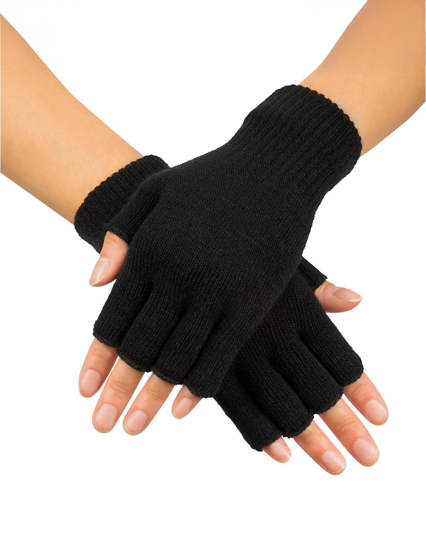 Mittens negru pentru adulți