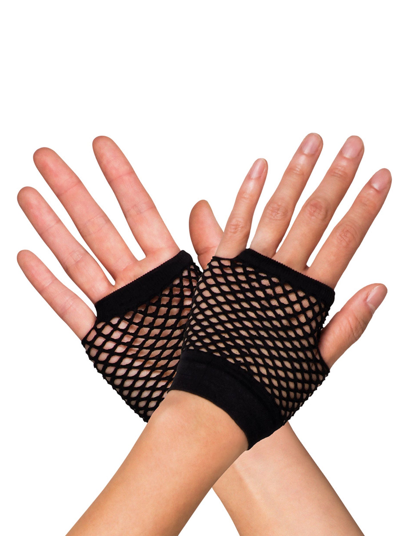 Mittens negru scurt adult obositor