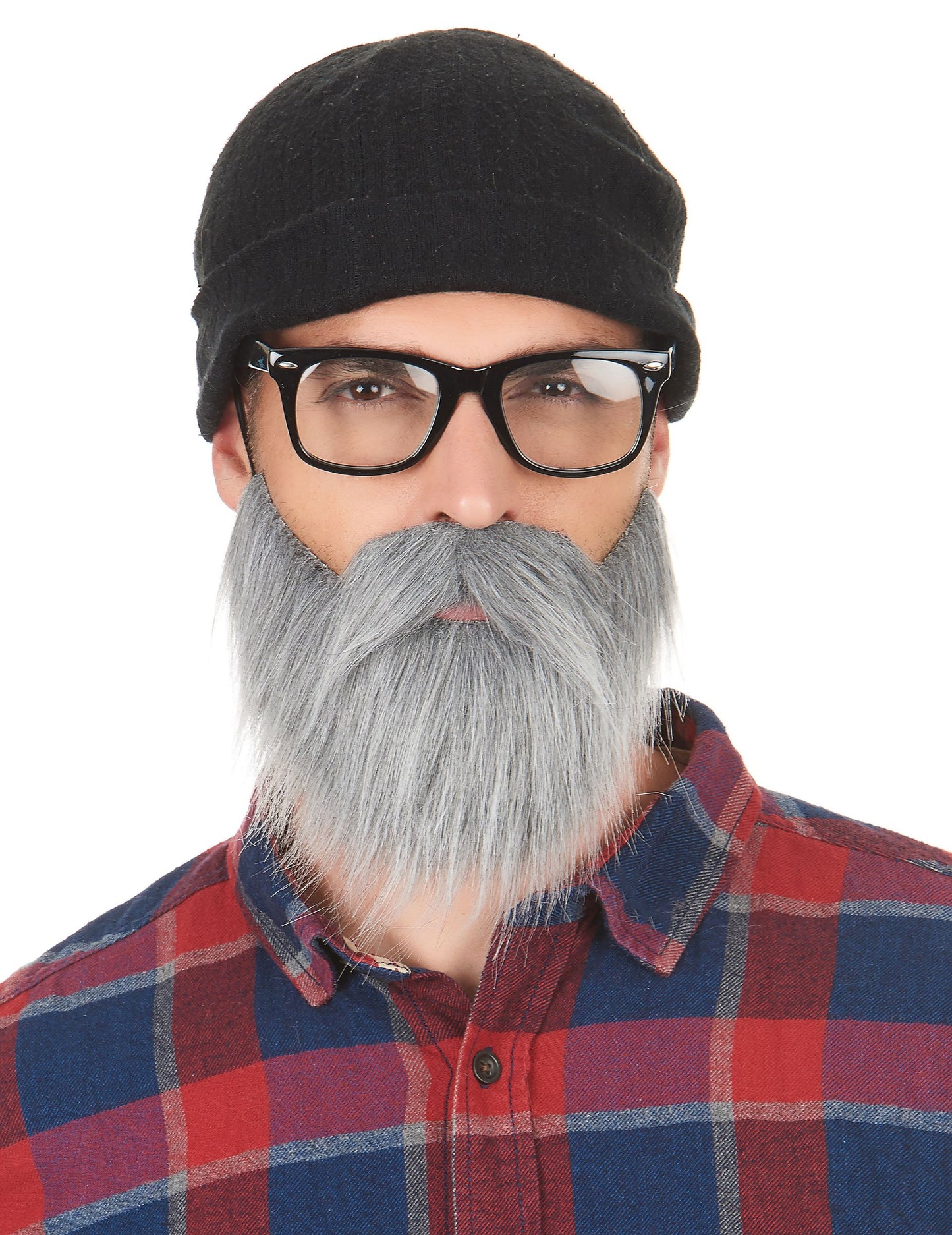 Mustață și barbă pentru adulți gri