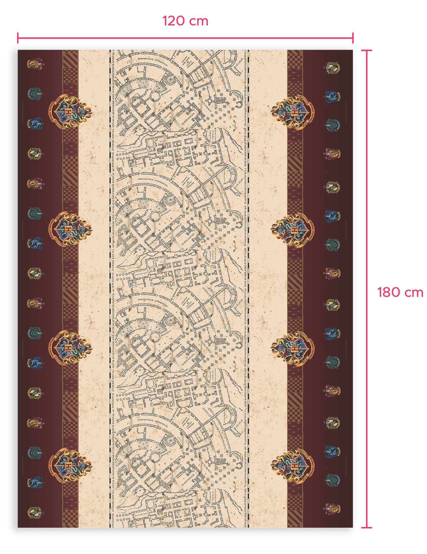 Card Marauder Tablecloth 120x180 cm Harry Potter