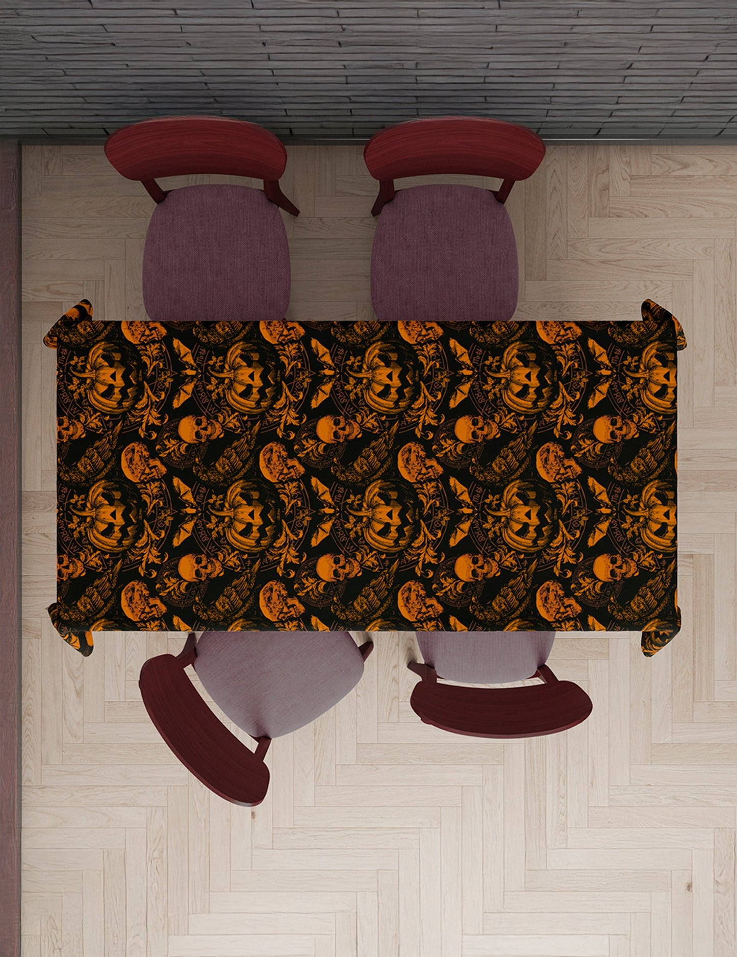 Imaveria de dovleac gotică 137 x 274 cm