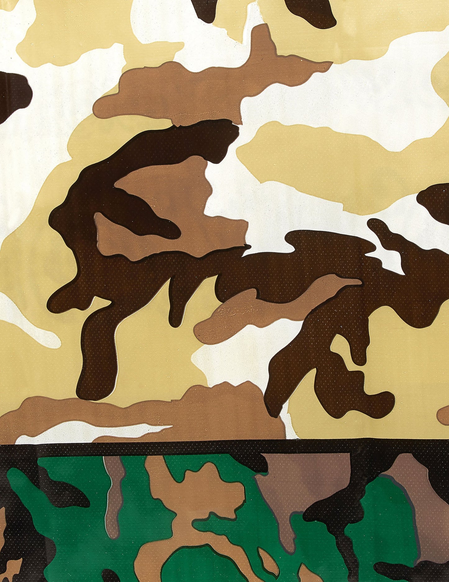 Față de masă din plastic, în stil militar, cu model de camuflaj, 137 x 213 cm cm