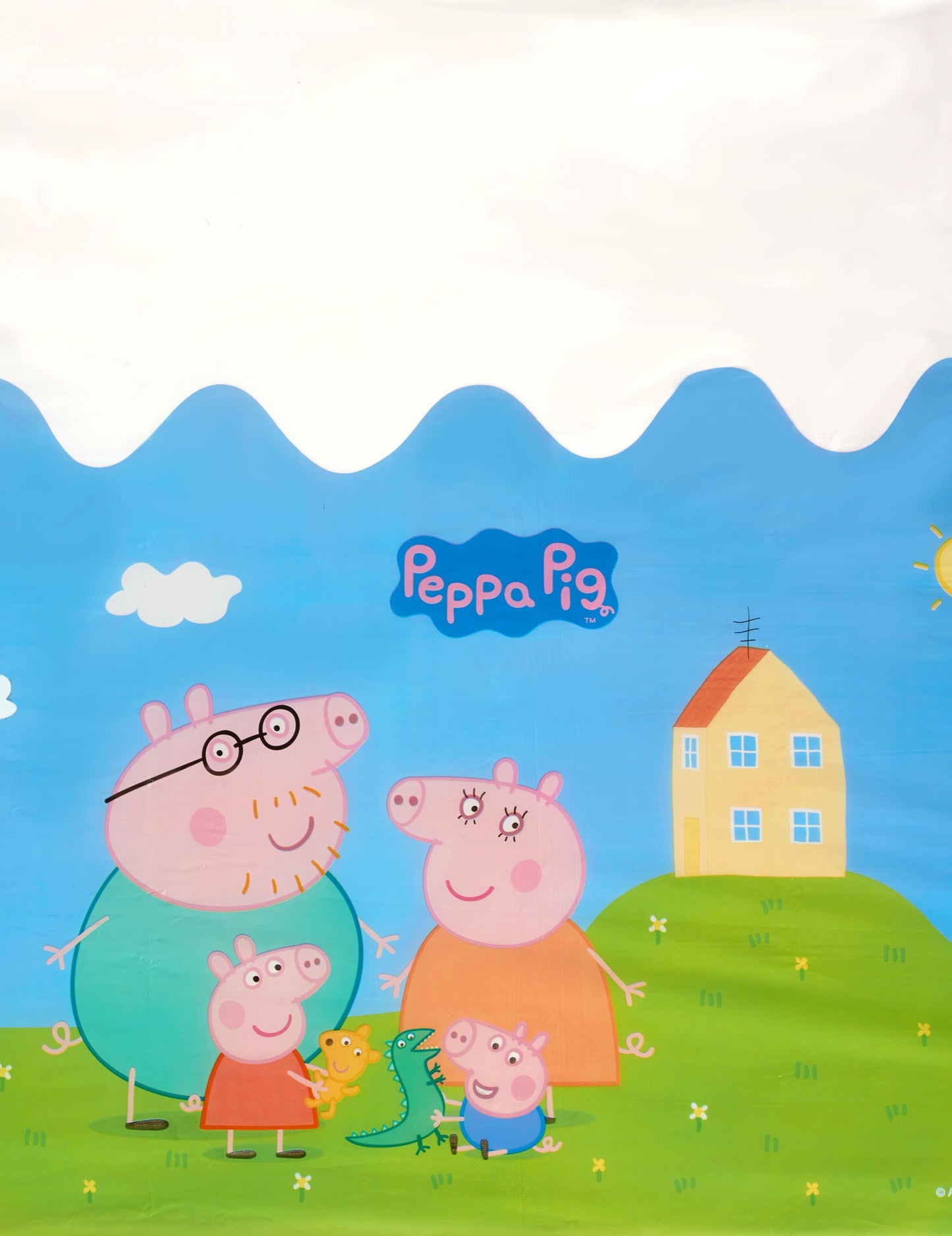 Peppa Pig 130 x 180 cm de pe față de plastic