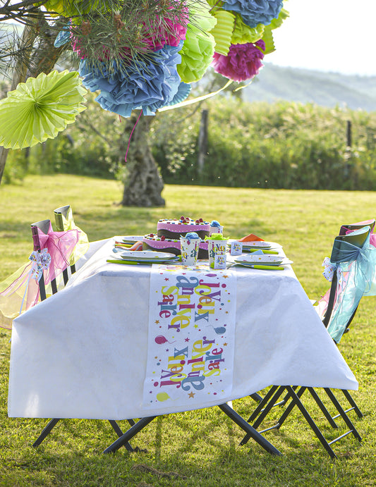 Nappe en rouleau intissé blanc 120 cm x 10 m