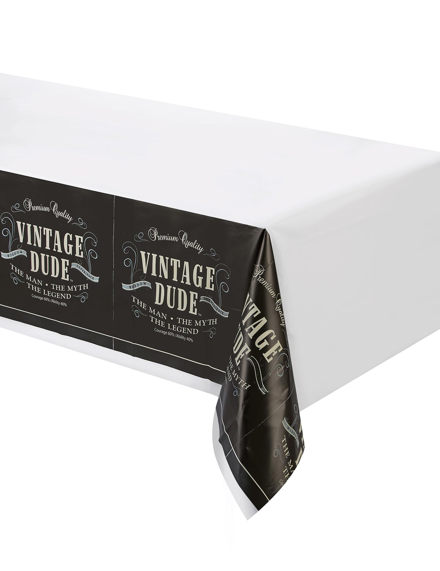 Feverse de masă de aniversare vintage 137 x 274 cm