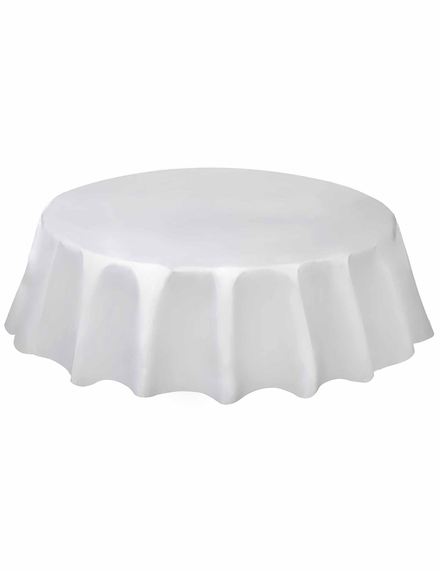 Feverset rotund din plastic alb 213 cm