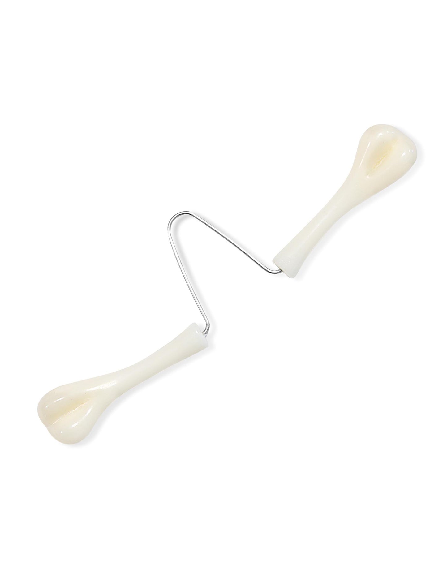 Detaliul sistemului de fixare al osului pentru nas de om al peșterii