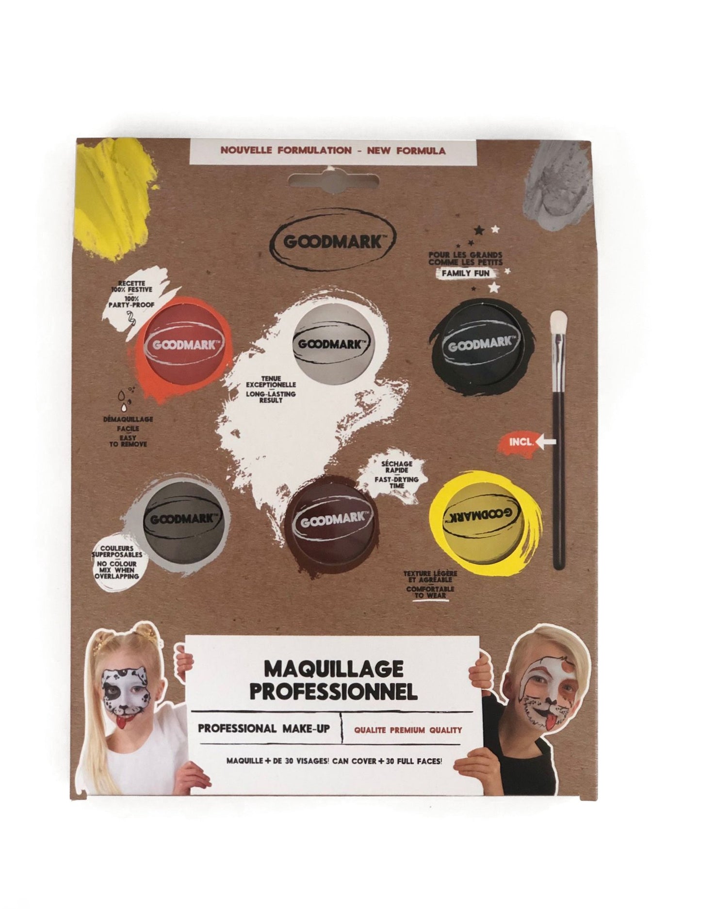 Paletă de machiaj cu apă tematică 6 x 4g