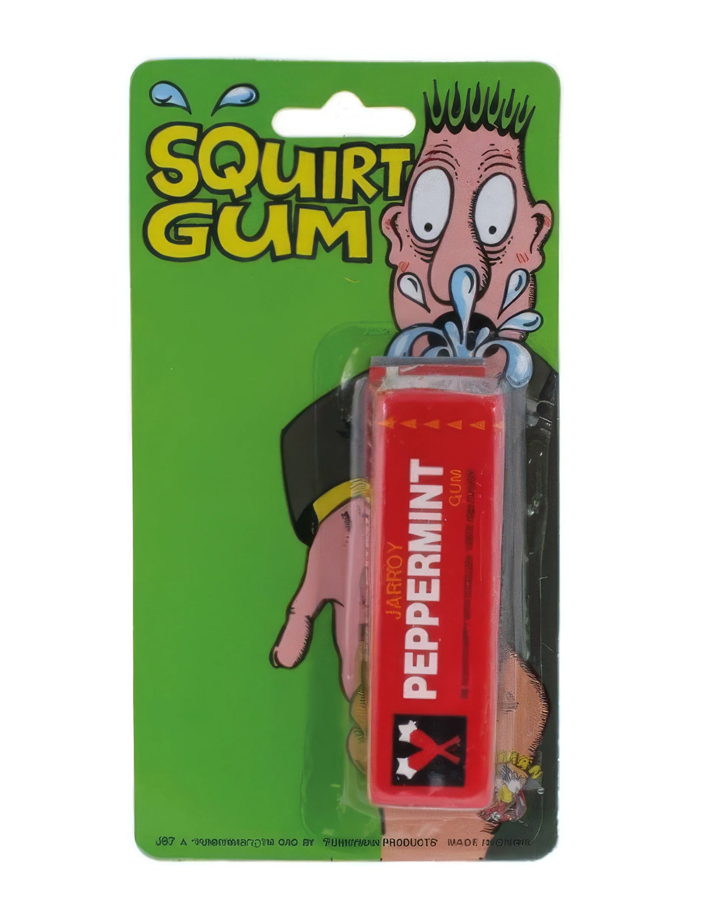 Pachet de gumă de mestecat care stropește cu apă - glume și farse