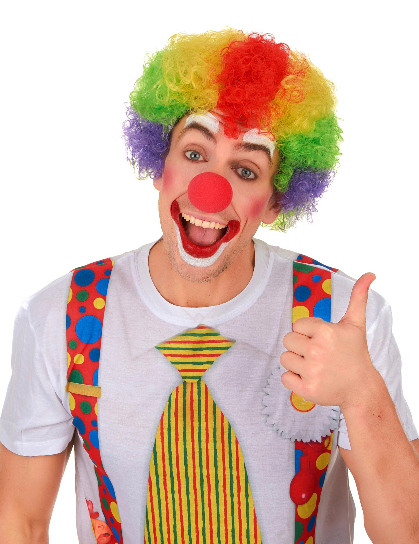 Peruca de clovn multicoloră standard pentru adulți