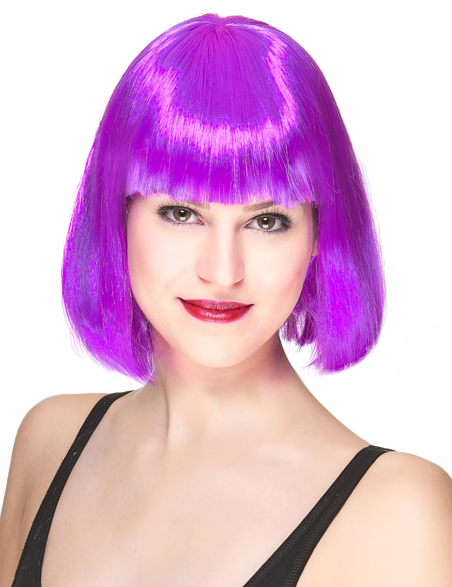Peruca pătratului moașului purpuriu pentru femei