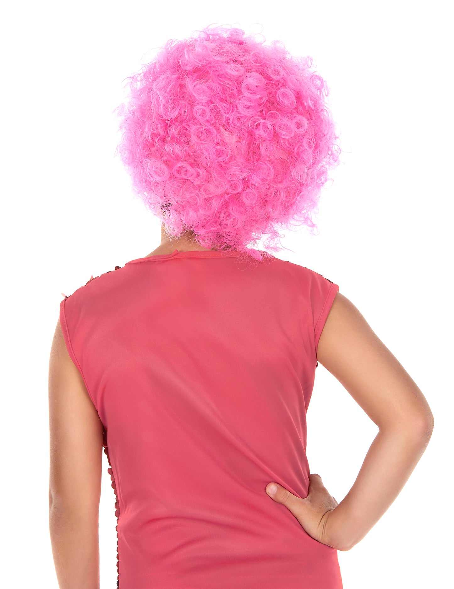 Peruca de discotecă roz pentru copii